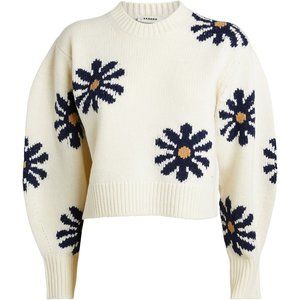Sandro wool floral knit sweater size 2